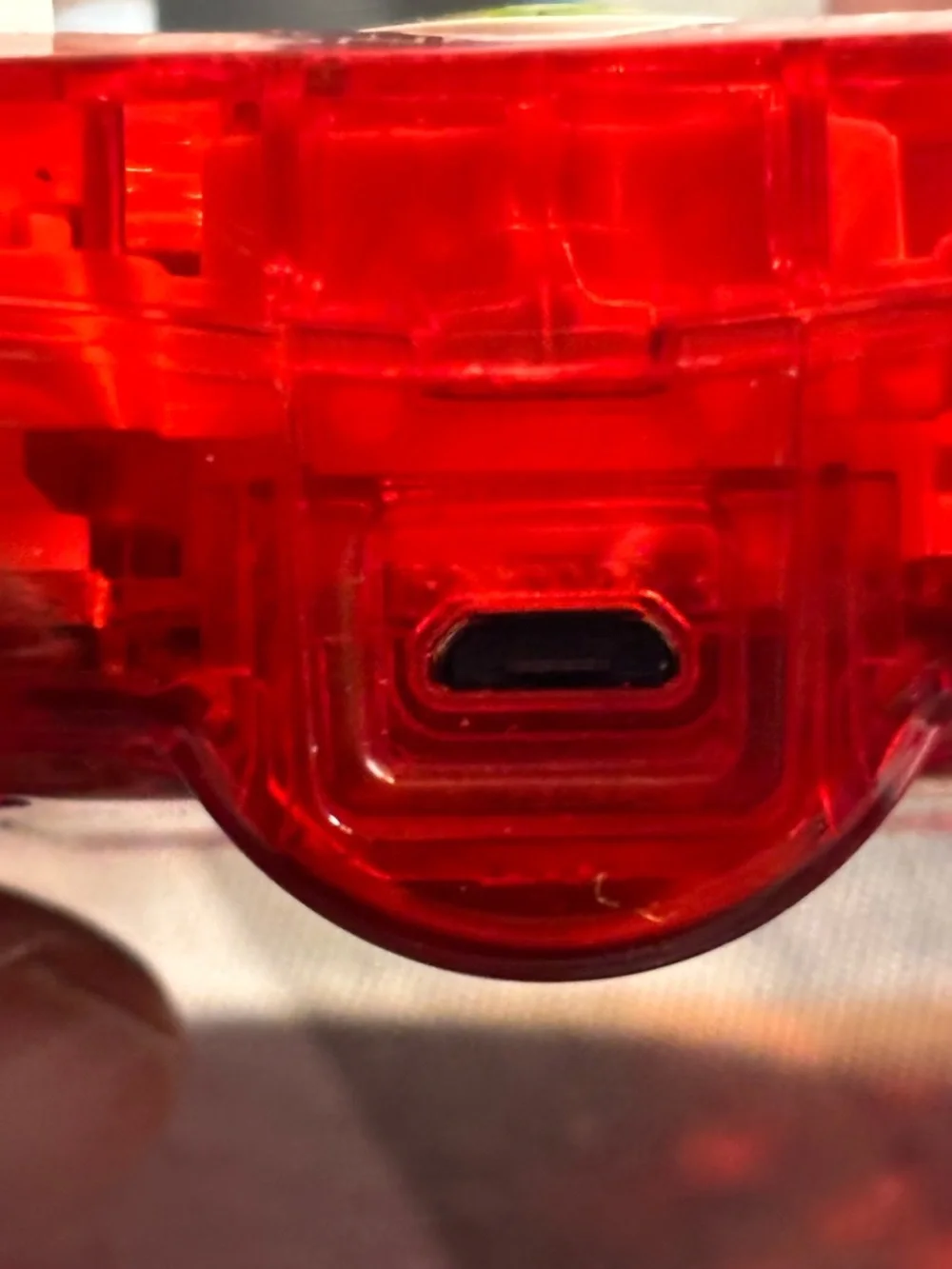 Rock & Candy Red Translucent Wireless Controller with White Accents